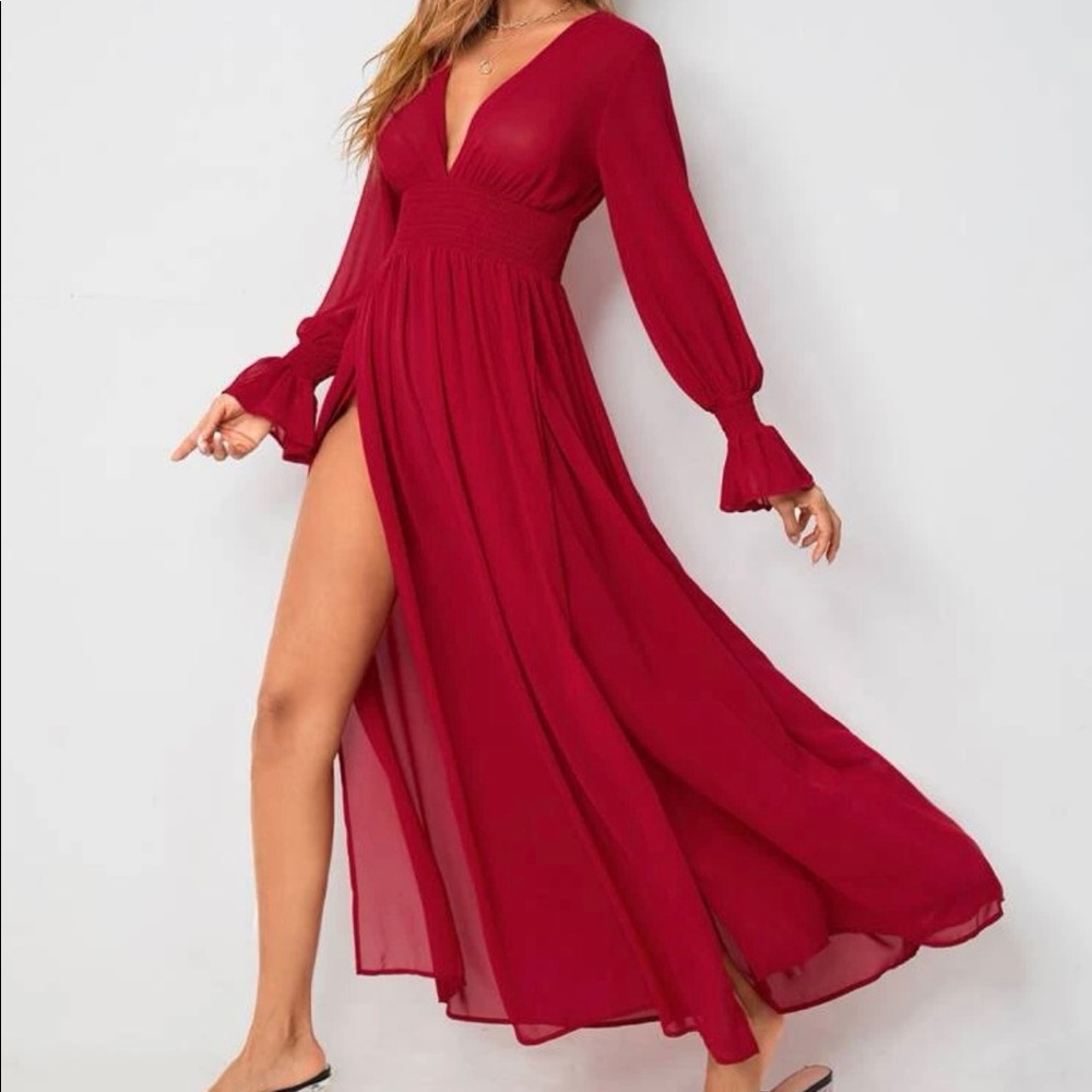 Red Maternity Dress